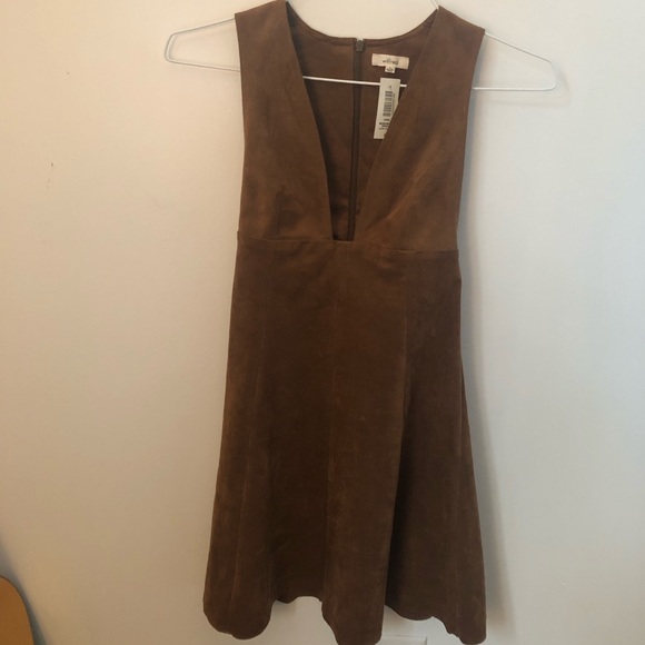 Aritzia/Wilfred MONTBRUN Dress Dark Camel Size 0 - Picture 2 of 3